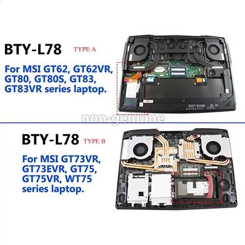 GT83 Titan 8RG  MSI batterie