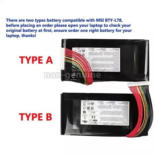 Batterie pour MSI GT83 Titan 8RG 