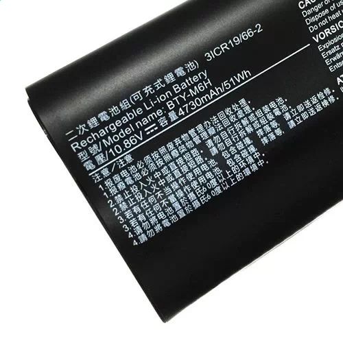 GP72 6QD  MSI batterie