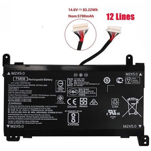 83.22Wh Batterie pour HP FM08
