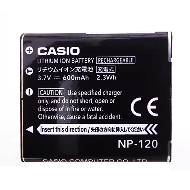 600mAh Batterie pour Casio NP-120