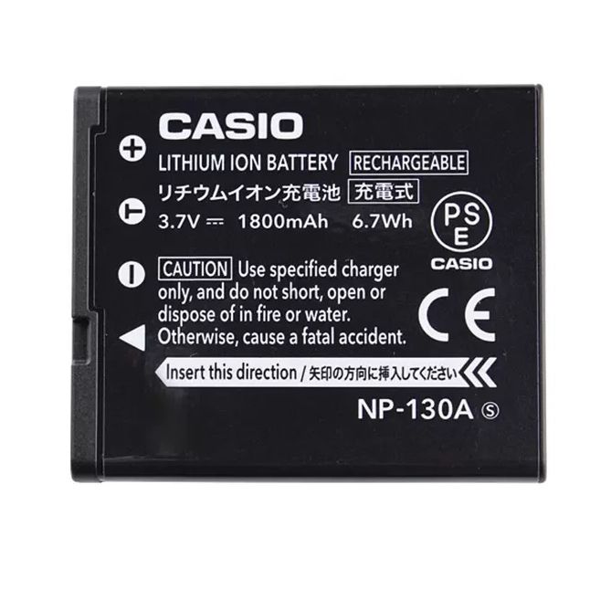 1800mAh Batterie pour Casio NP-130
